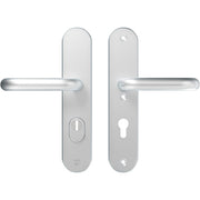 AXA Oval Plus veiligheidsbeslag U PC72 aluminium naturel vooraanzicht