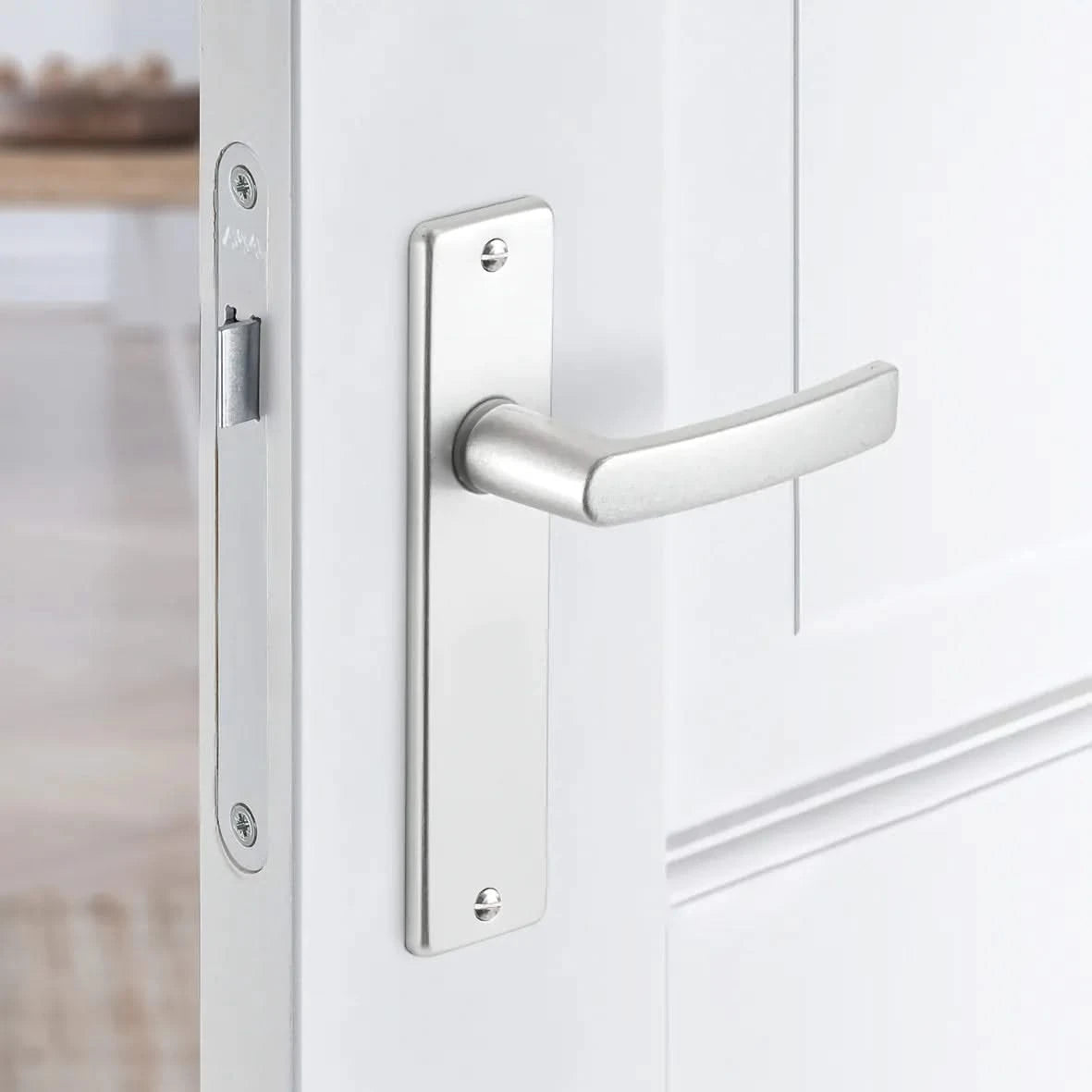 AXA Curve deurkruk aluminium detailaanzicht