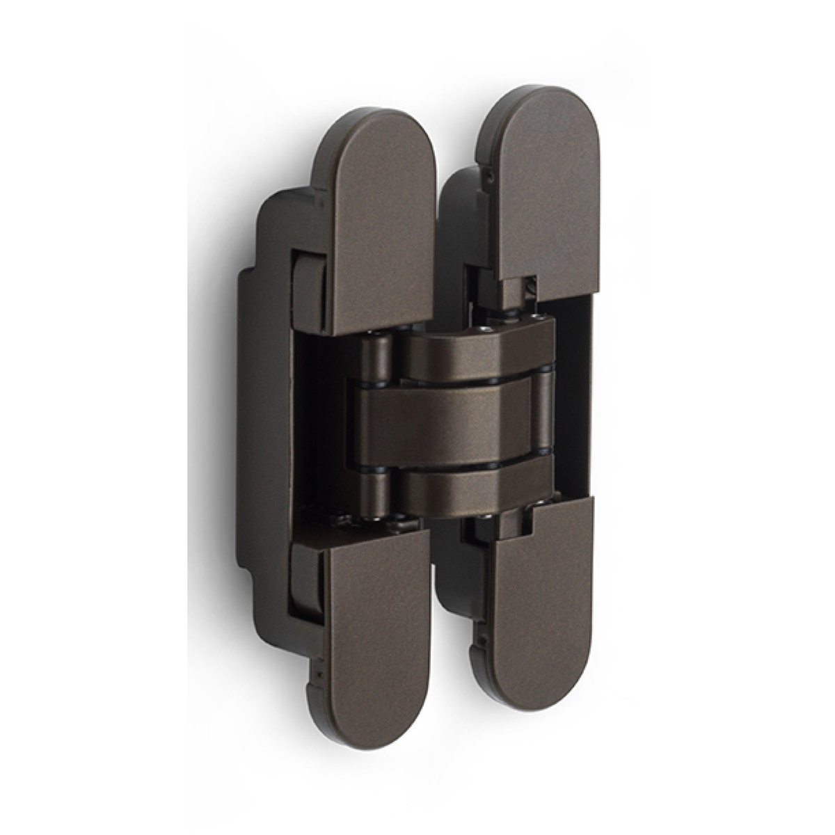 Formani onzichtbaar scharnier 140x30 mm brons 3D instelbaar – vooraanzicht