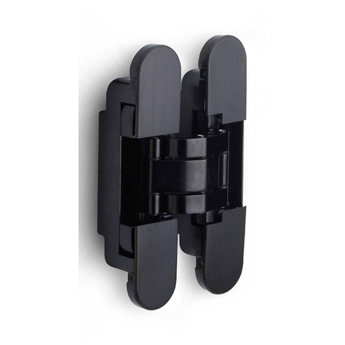 FORMANI onzichtbaar scharnier 140x30mm PVD Gunmetal vooraanzicht