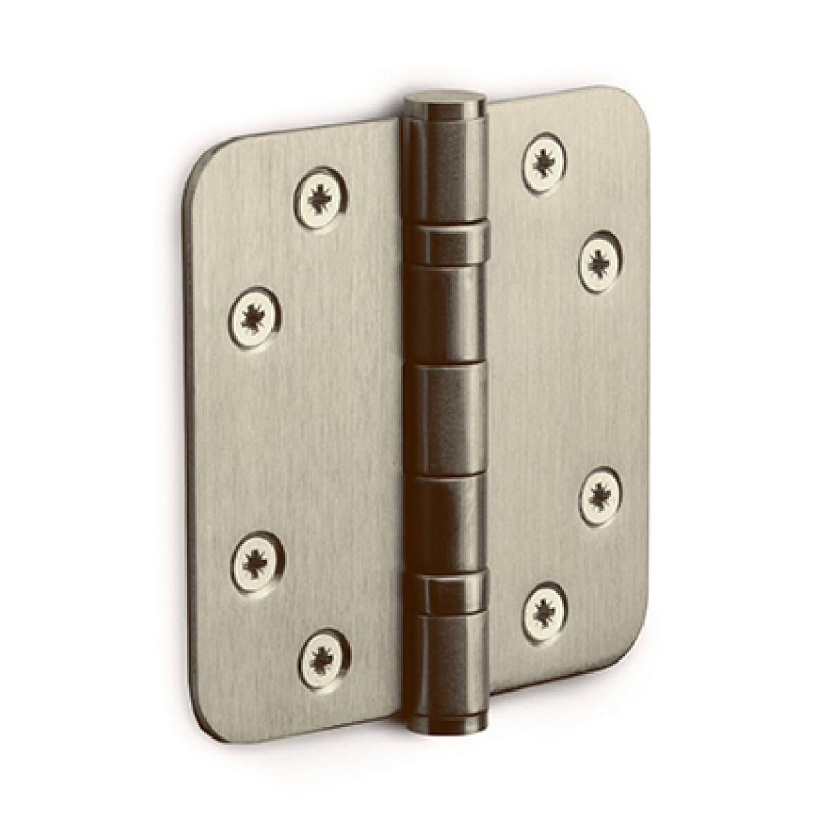 Formani kogellagerscharnier LBSA8989 89x89 mm PVD Champagne afgerond vooraanzicht
