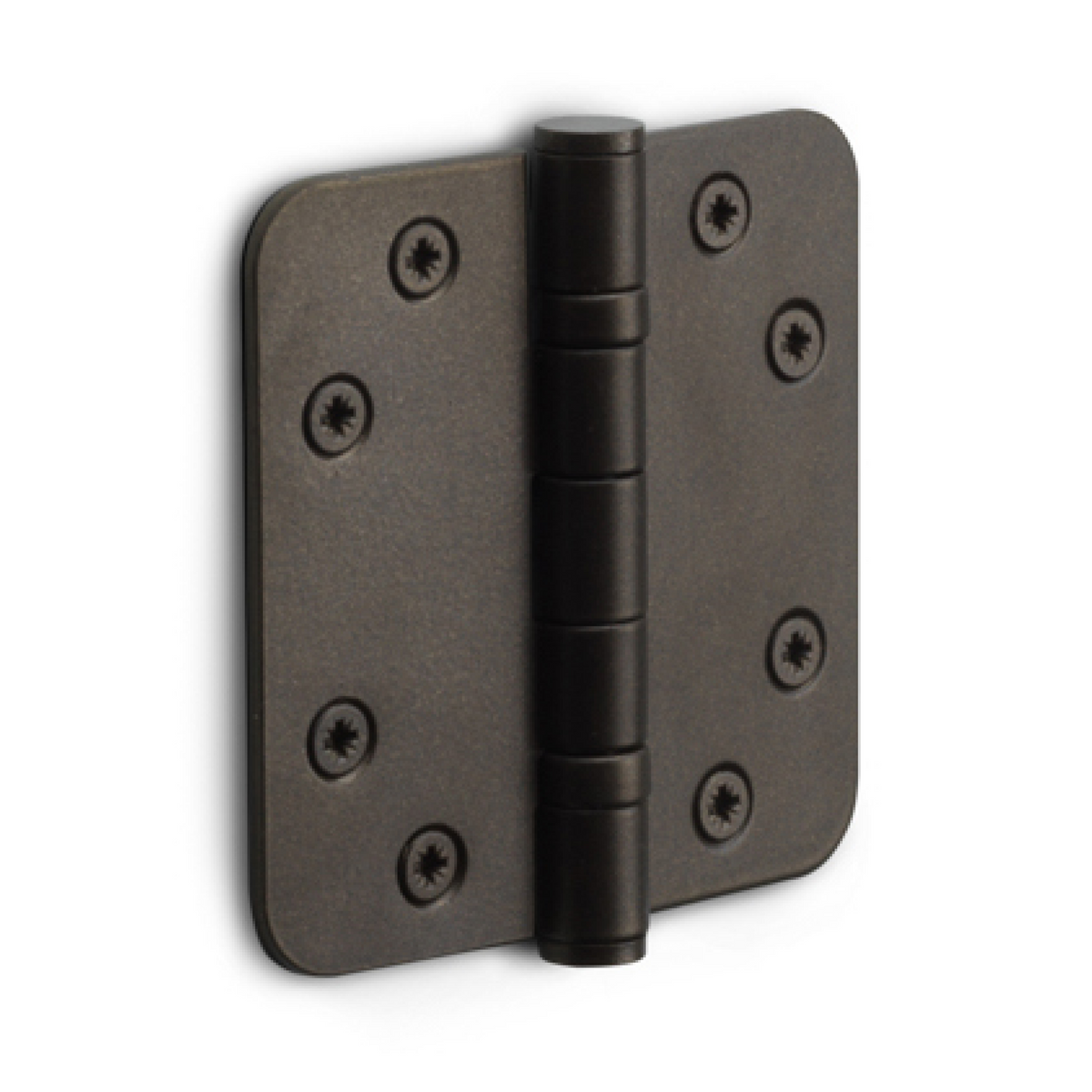 Formani kogellagerscharnier 89x89 mm brons LBSA8989 met afgeronde hoeken - vooraanzicht