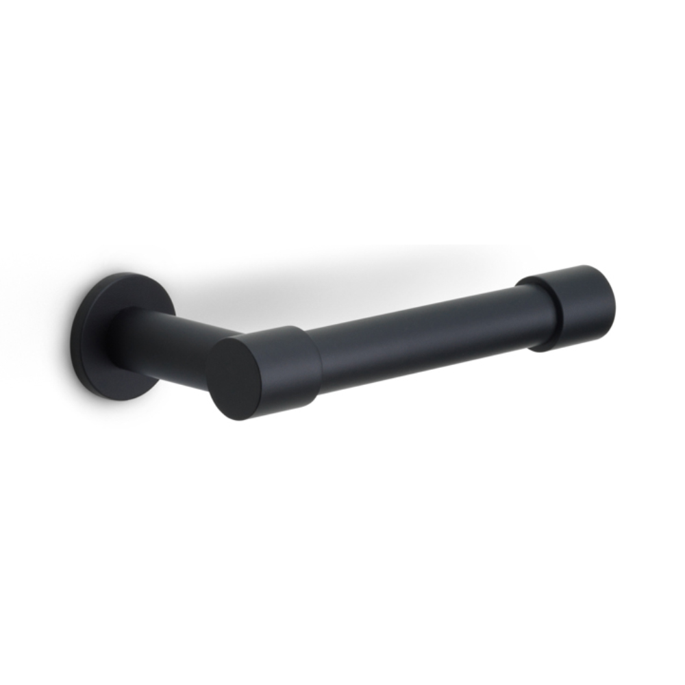 FORMANI ONE PB202 toiletrolhouder mat zwart – vooraanzicht