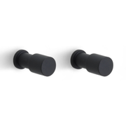 FORMANI ONE PB20 set van 2 haken PVD mat zwart – vooraanzicht
