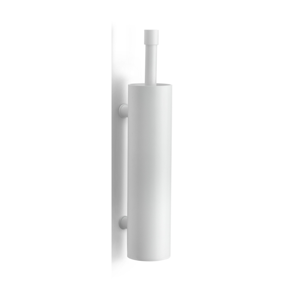 Formani ONE PB301 toiletborstel aan de wand gemonteerd wit vooraanzicht