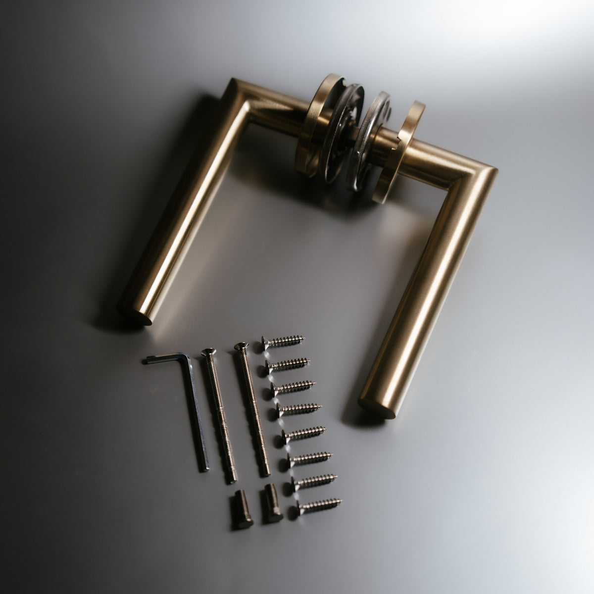 Griff Meister deurkruk Cornisa Champagne PVD – productfoto