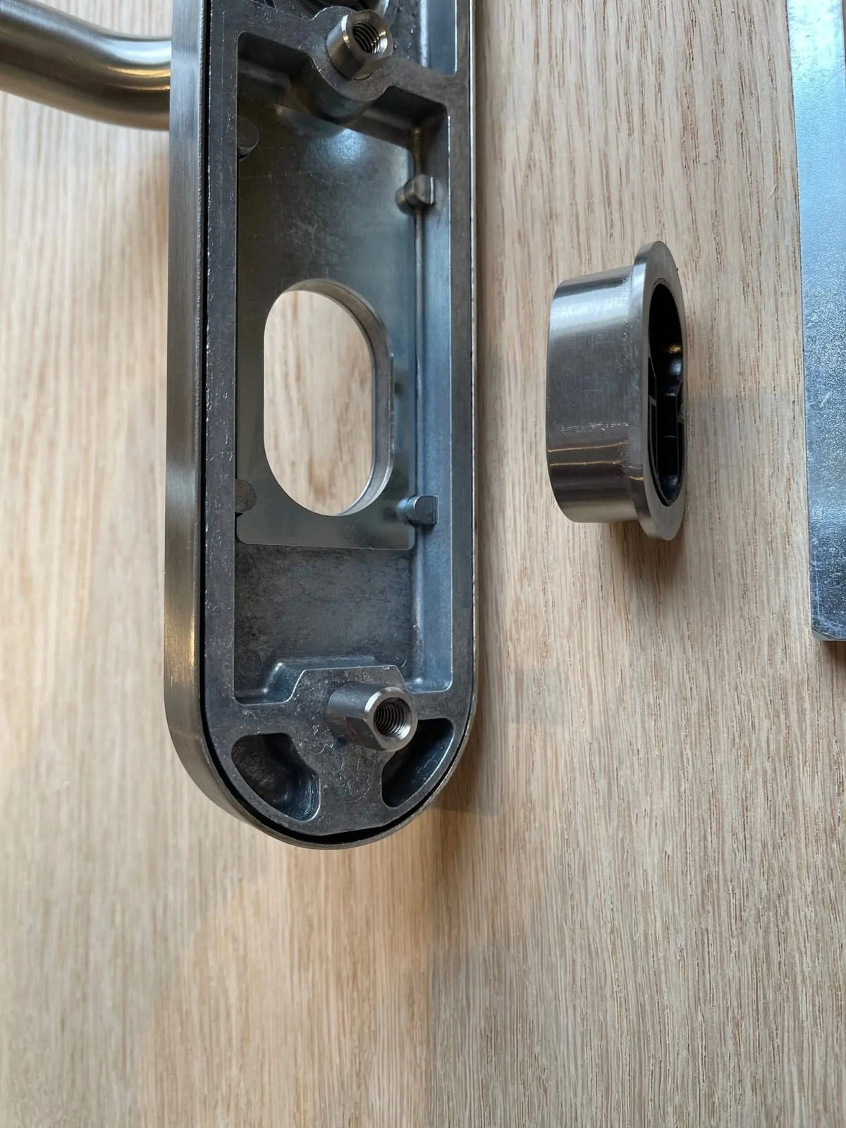 Hafi Private Line veiligheidsbeslag model 202 kruk/kruk - detail kerntrekbeveiliging