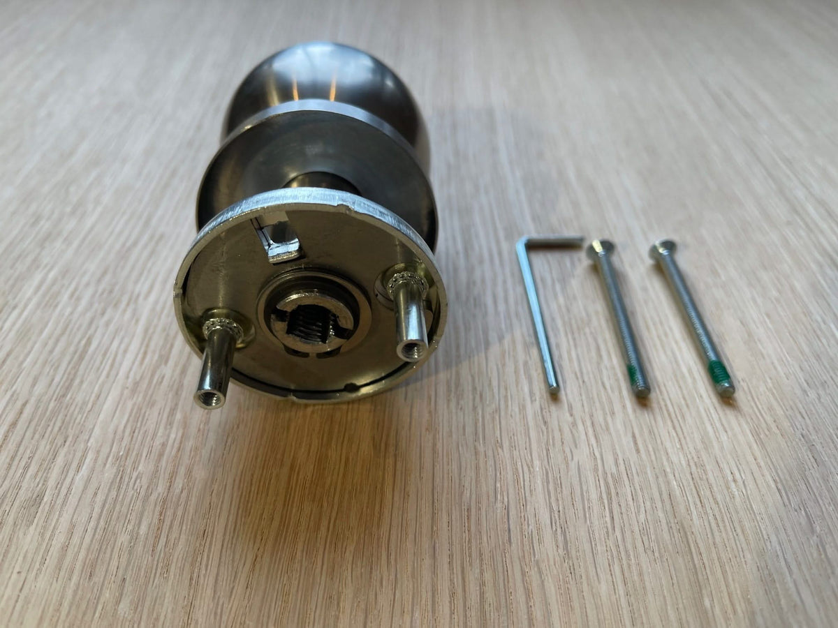 Hafi Private Line deurknop model 285 bolle draaibare knop RVS geborsteld – detailfoto