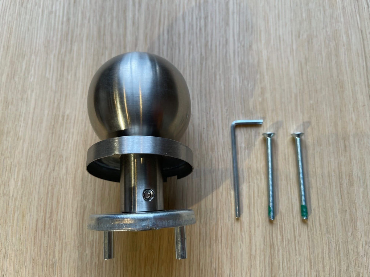 Hafi Private Line deurknop model 285 bolle draaibare knop RVS geborsteld – detailfoto