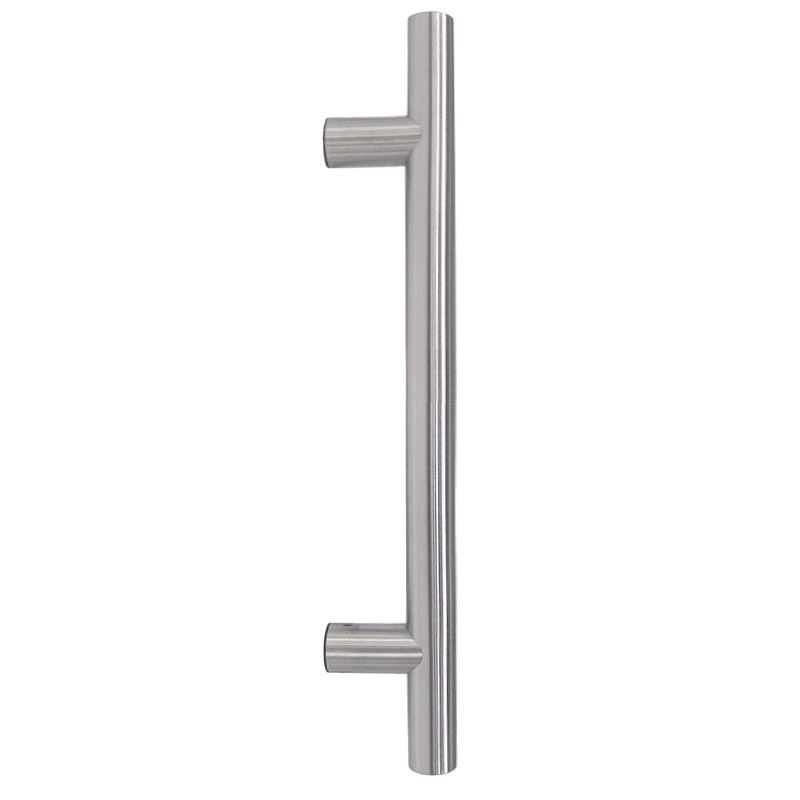 Hard Brass handgreep Inox T 20x250x400 in geborsteld RVS – vooraanzicht