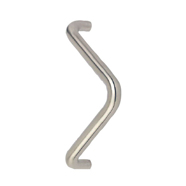 Hard Brass handgreep driehoek ø25 mm 300 mm inox geschuurd – vooraanzicht