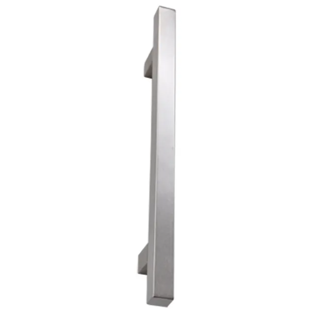 Hardbrass RVS handgreep T-model 30x400x550 mm geborsteld inox, vooraanzicht