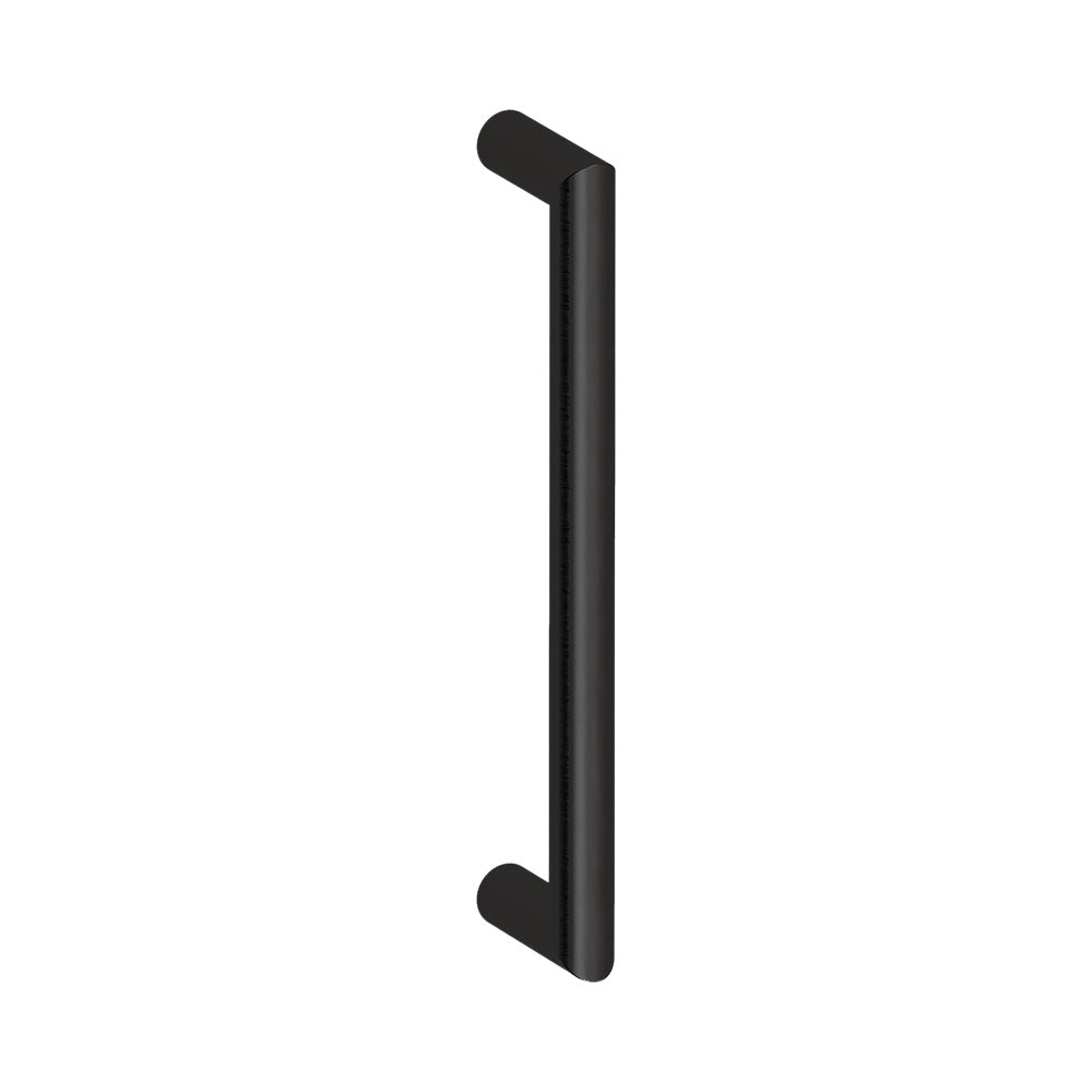 Hard Brass handgreep Nairobi 30x500mm mat zwart – vooraanzicht