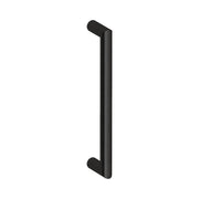 Hard Brass handgreep Nairobi 30x500mm mat zwart – vooraanzicht