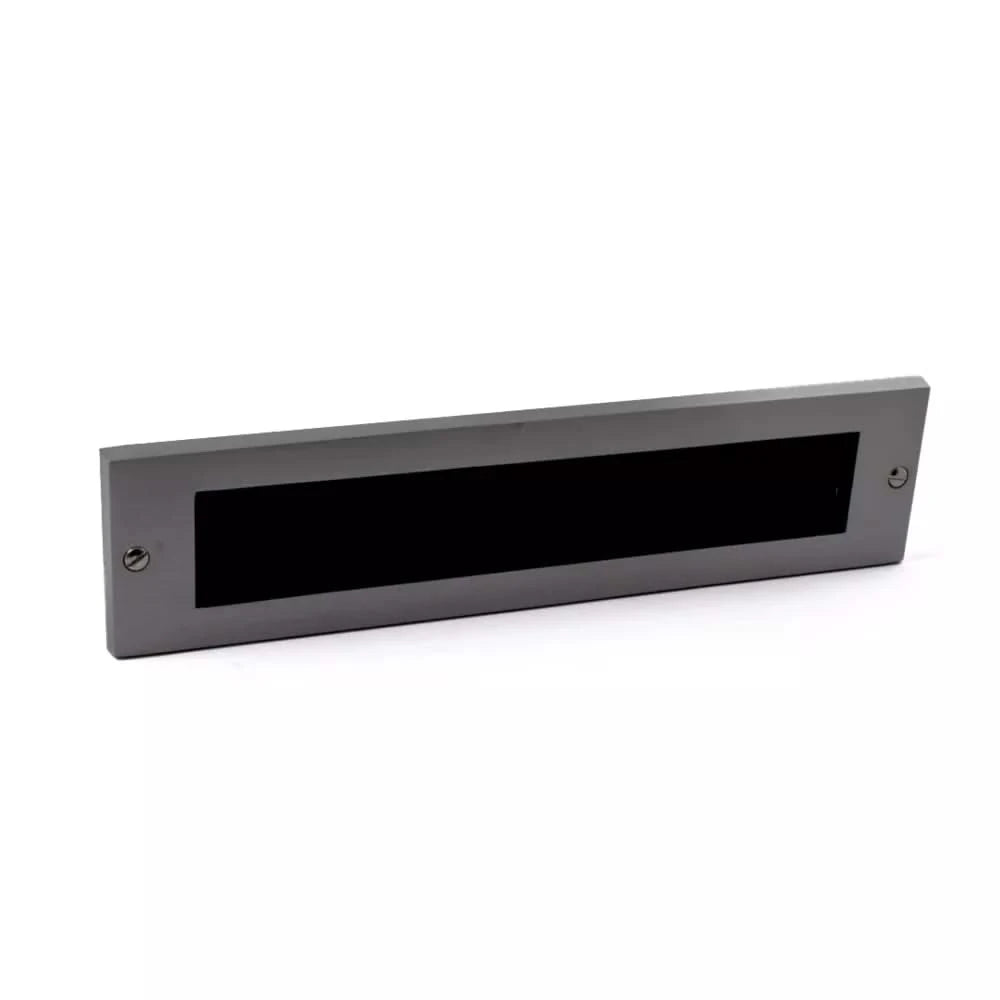 Hardbrass Mariani tochtborstel Alena gun metal PVD – vooraanzicht