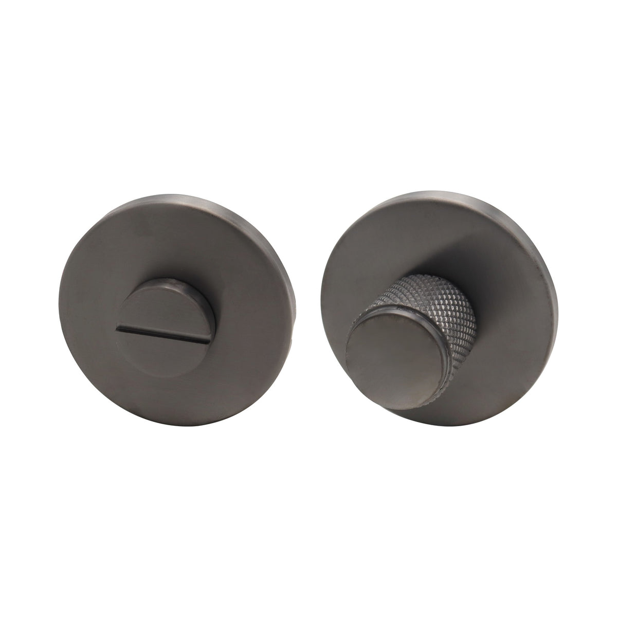 Griff Meister Toiletsluiting Knurl 53mm 6mm Dik Gunmetal PVD