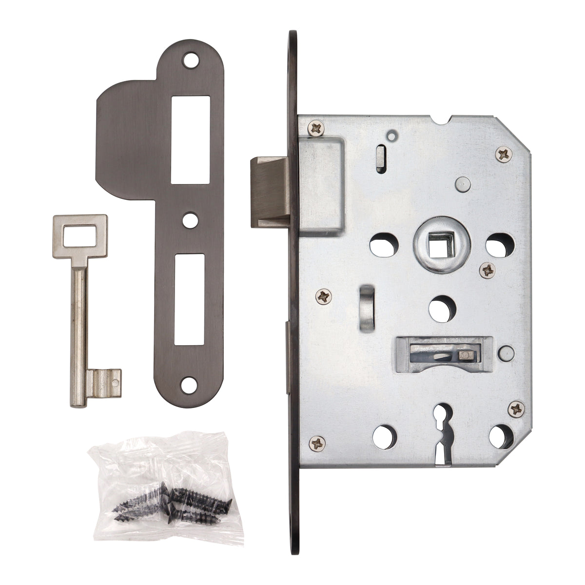 Griff Meister Insteekslot Klavierslot (SL56) Gunmetal – detailweergave