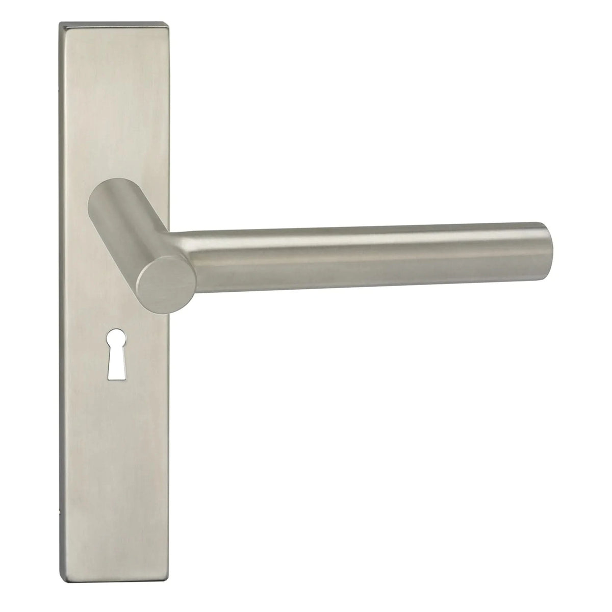 Impresso Alton deurkruk RVS geborsteld op rechthoekig schild - productfoto