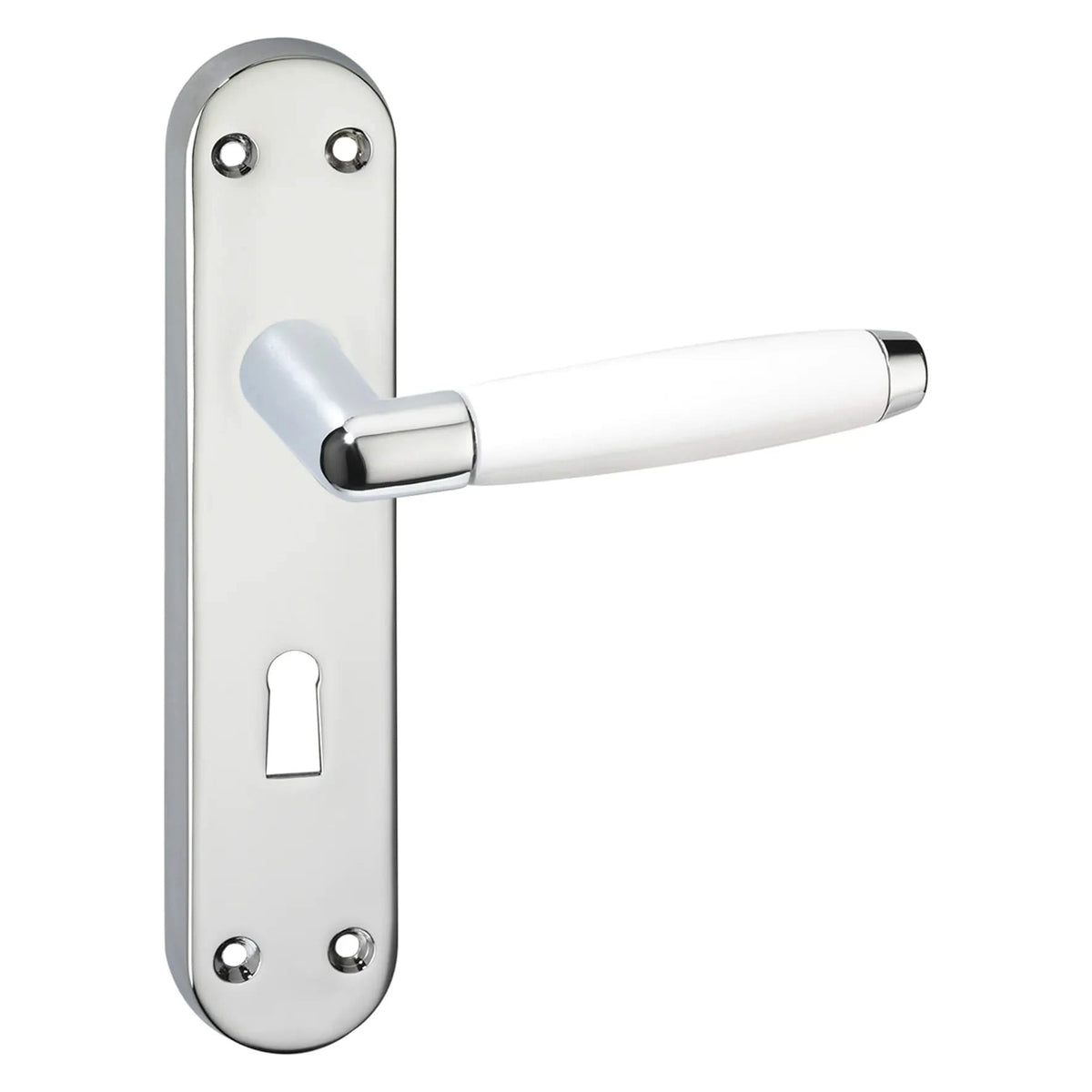 Impresso Durban Chroom op ovaal schild – zijaanzicht