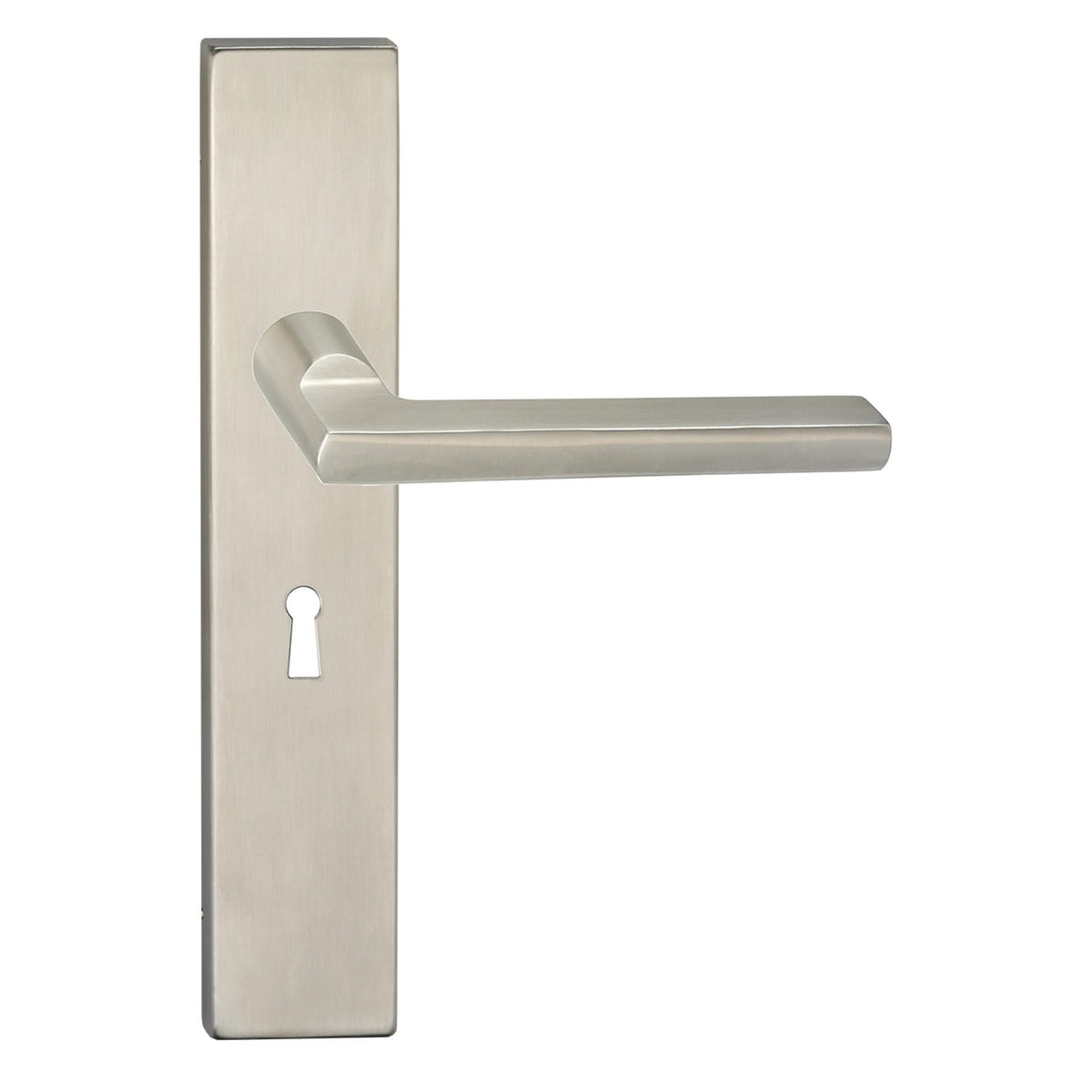Impresso Kirby deurkruk RVS geborsteld op rechthoekig schild - productfoto