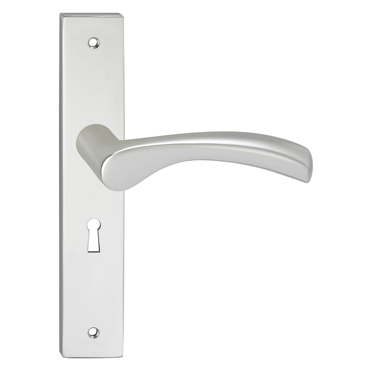 Impresso Oxford aluminium op rechthoekig schild – gemonteerd op deur