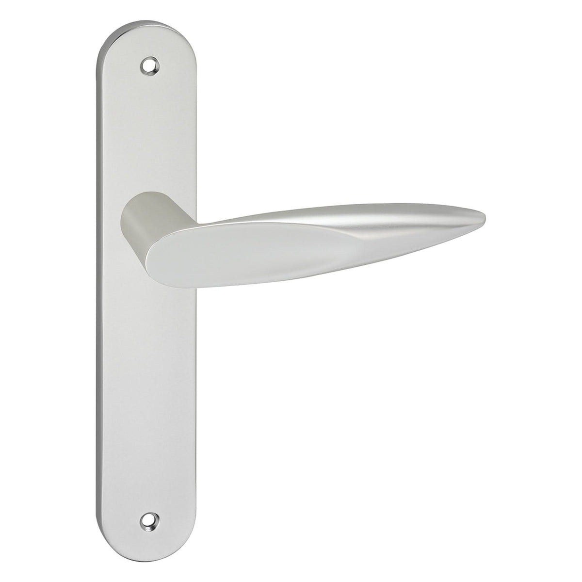 Impresso Sutton Aluminium op ovaal schild met schroeven – vooraanzicht