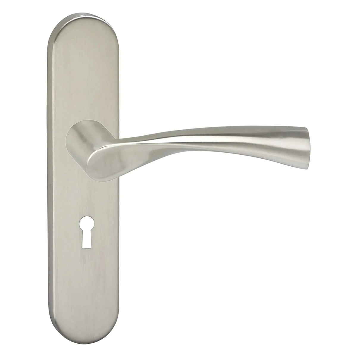 Impresso Wigston RVS geborsteld op ovaal schild productfoto
