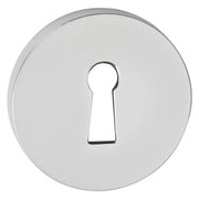 Impresso rond rozet klaviersleutel aluminium F1 – vooraanzicht