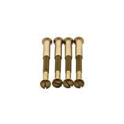 Intersteel patentboutjes M4x38 mm met hulsjes messing – vooraanzicht