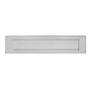 Intersteel Brievenbus met klep en regenrand 340x76 mm rvs geborsteld vooraanzicht
