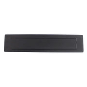 Intersteel Brievenbus met klep en regenrand 340x75 mm mat zwart vooraanzicht