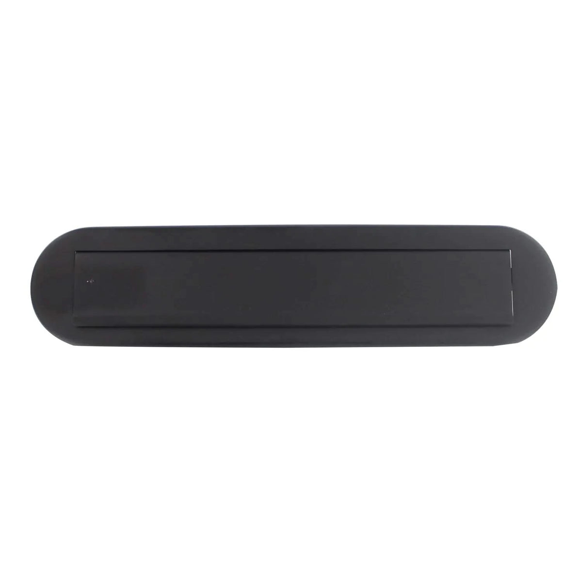 Intersteel Brievenbus ovaal met klep en regenrand 340x76 mm mat zwart vooraanzicht