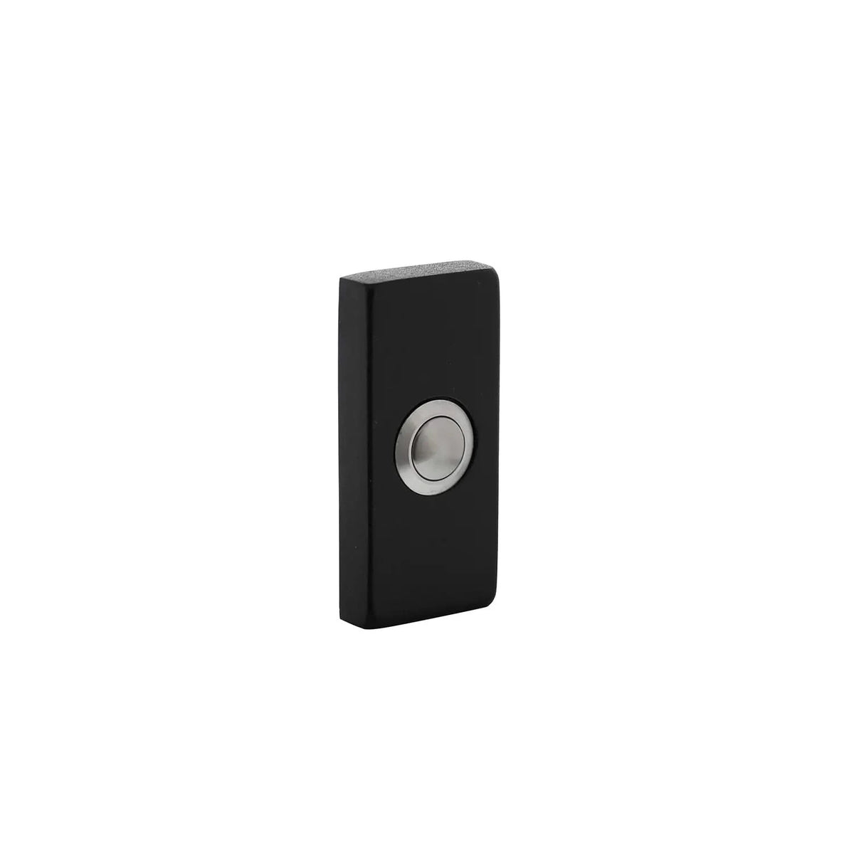Intersteel deurbel rechthoekig verdekt 65x30x10 mm rvs zwart vooraanzicht