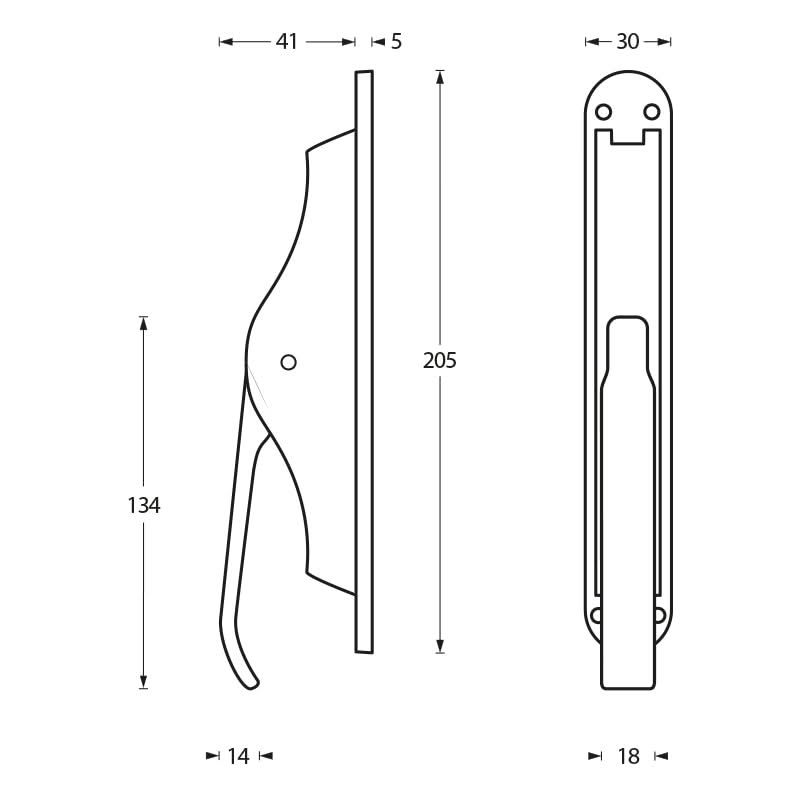 Intersteel deurespagnolet chroom detail