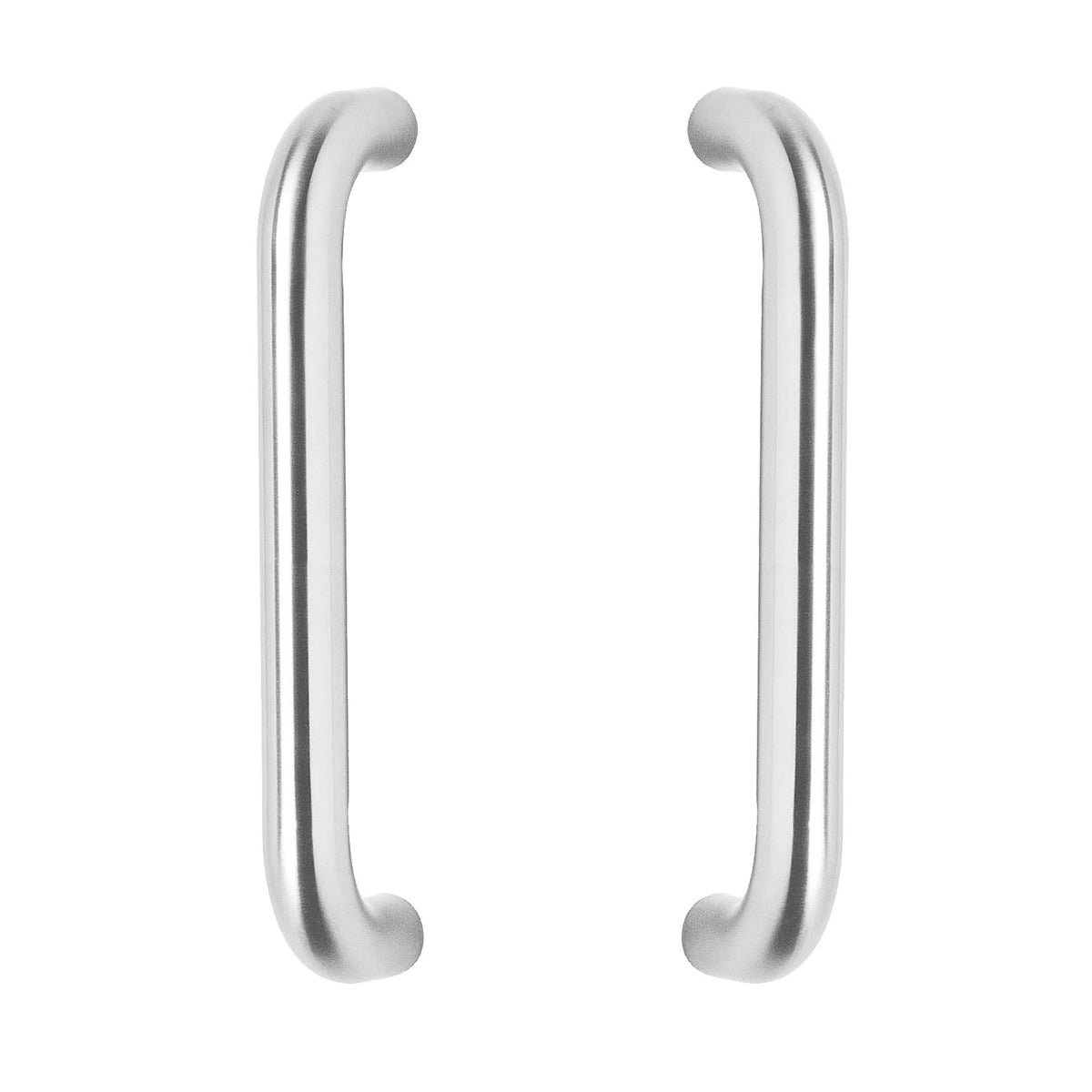 Intersteel deurgrepen U-vorm 630 mm HoH 600 per paar rvs geborsteld – vooraanzicht
