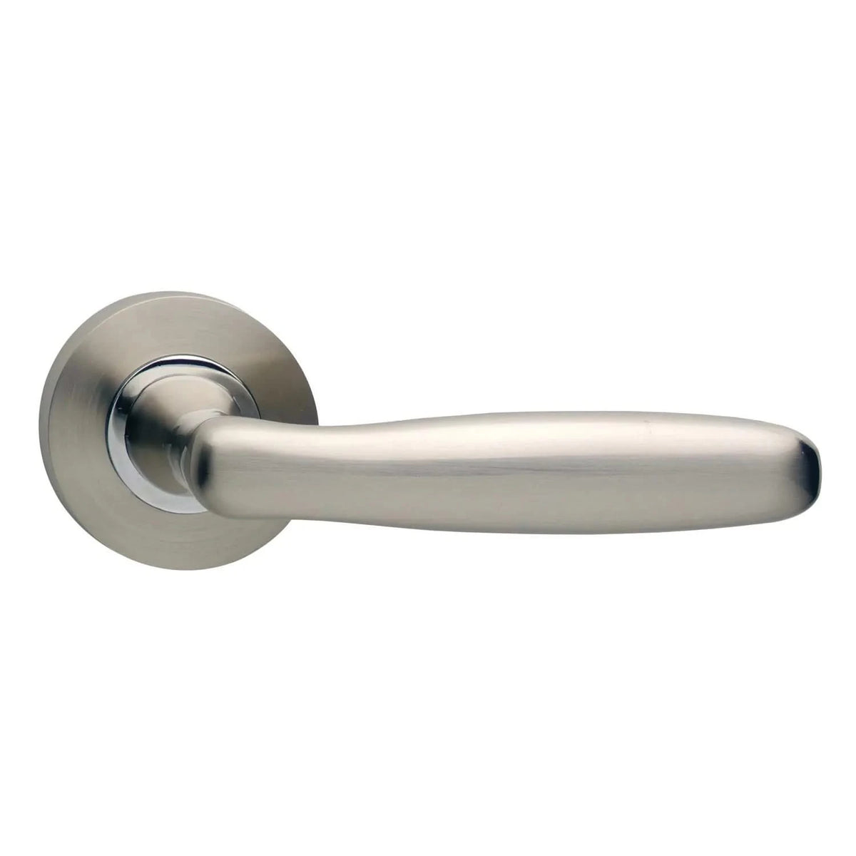 Intersteel deurkruk Bjorn op rozet mat nikkel vooraanzicht