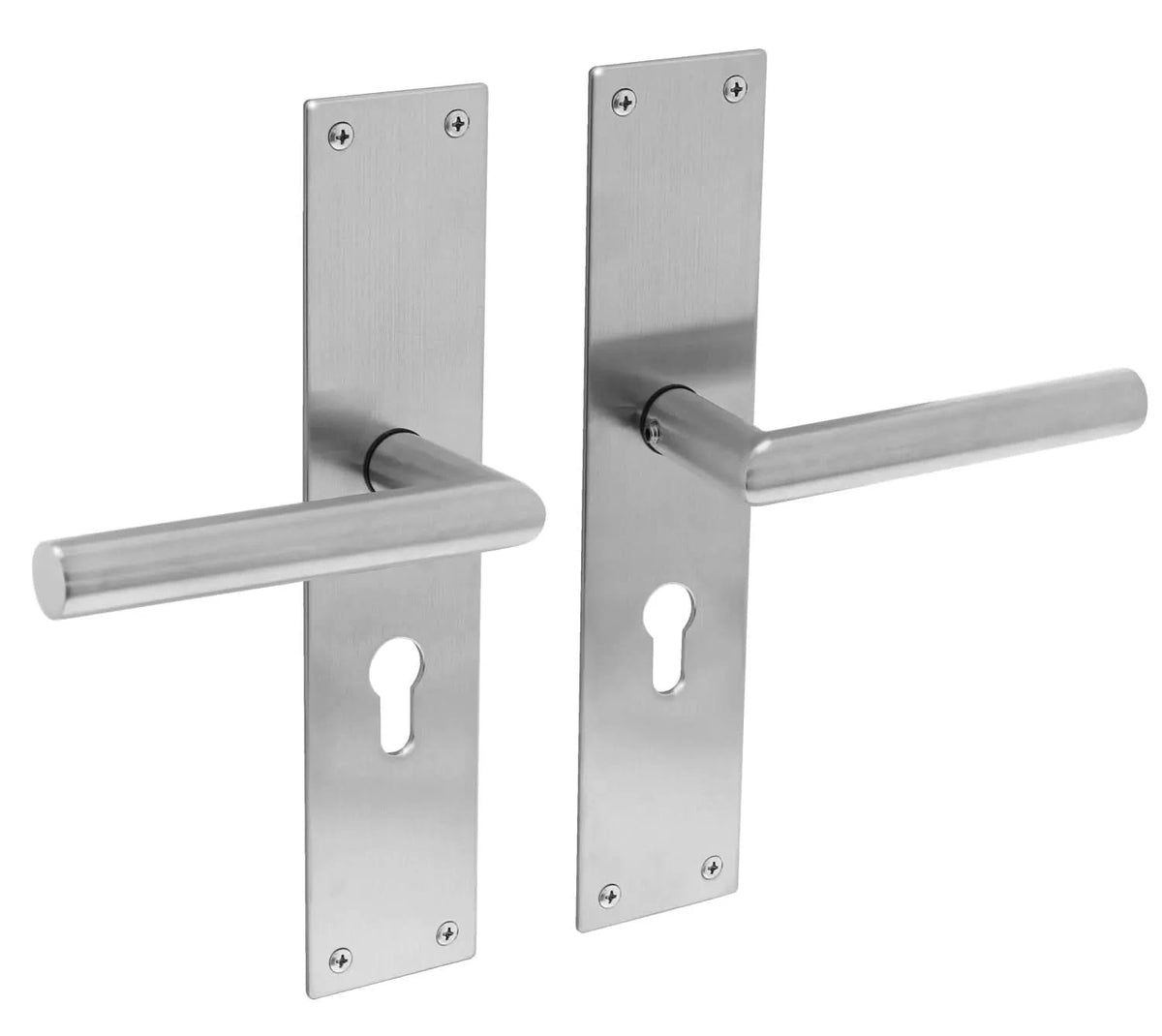 Intersteel deurkruk Jura RVS geborsteld op binnendeur - gemonteerd