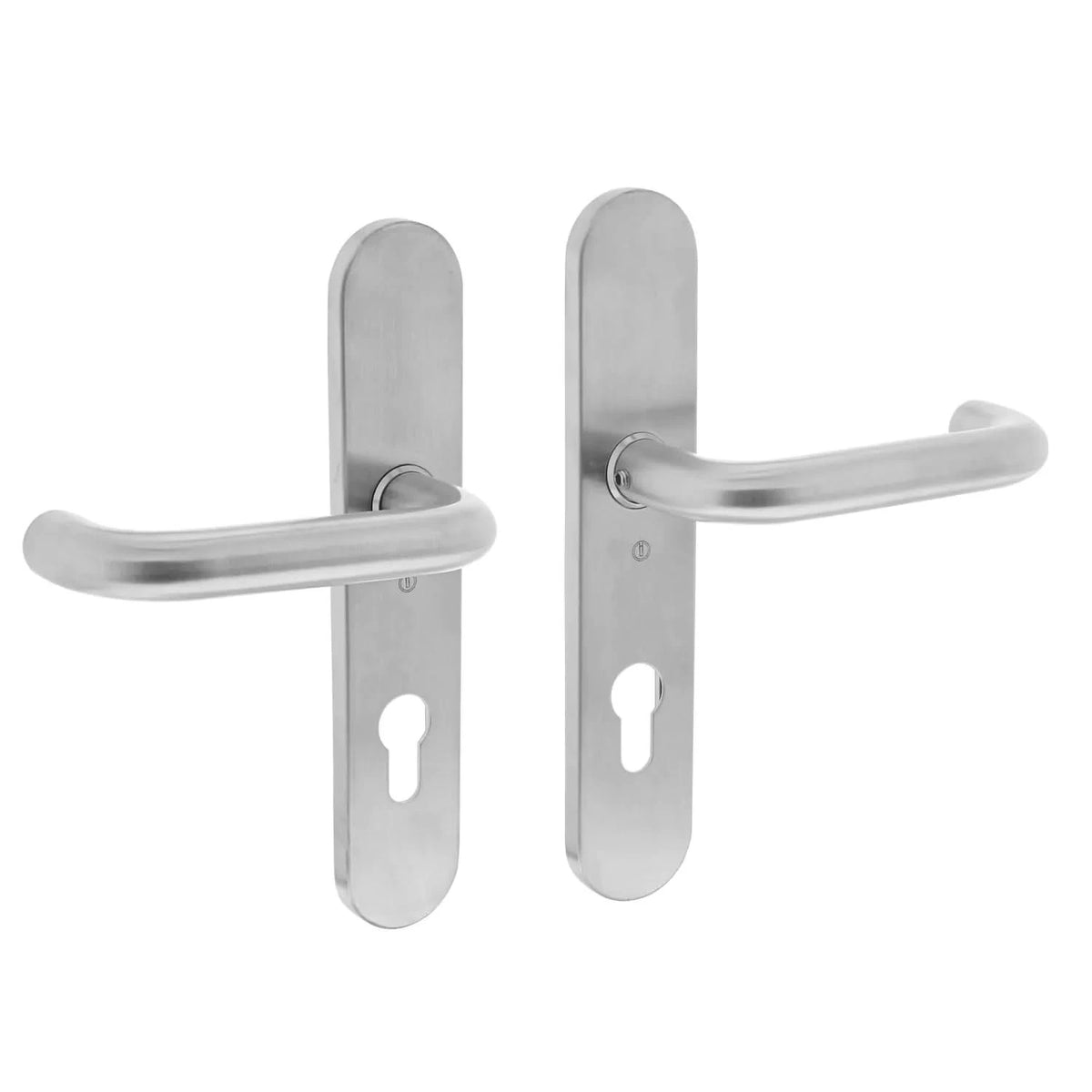 Intersteel deurkruk Rond schild rvs geborsteld sfeerbeeld