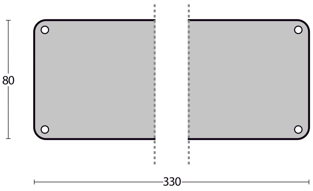 Intersteel deurplaat 80 x 330 mm RVS geborsteld – detail