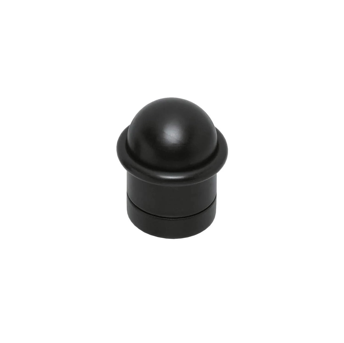 Intersteel deurstop met ring mat zwart – vooraanzicht