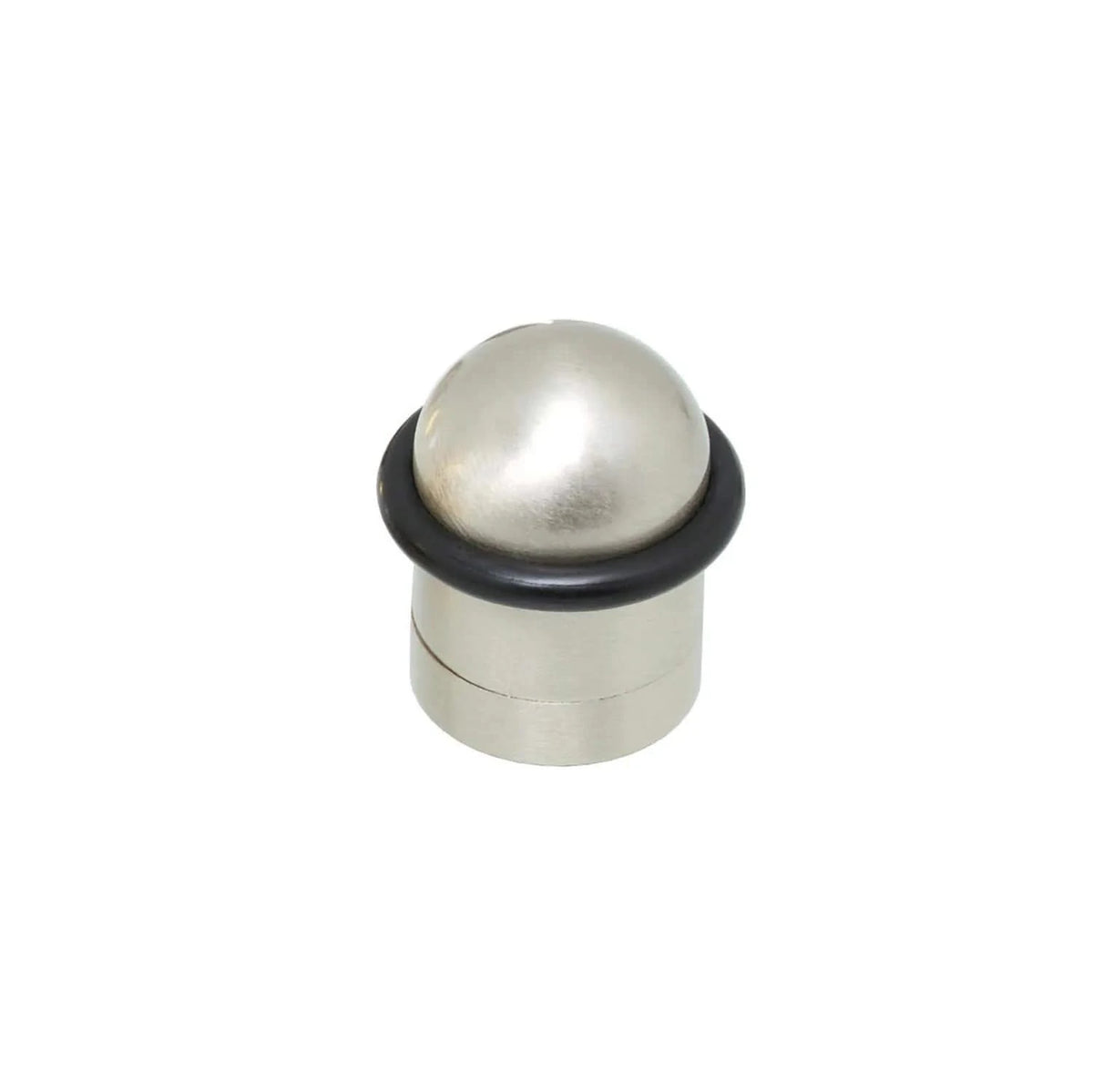 Intersteel deurstop met ring nikkel mat – vooraanzicht