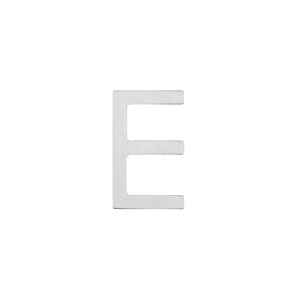 Intersteel huisletter E 100 mm RVS geborsteld – vooraanzicht