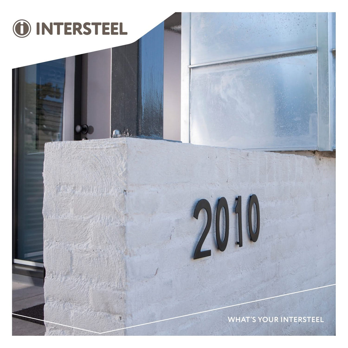 Intersteel huisnummer 0 RVS/mat zwart – productfoto