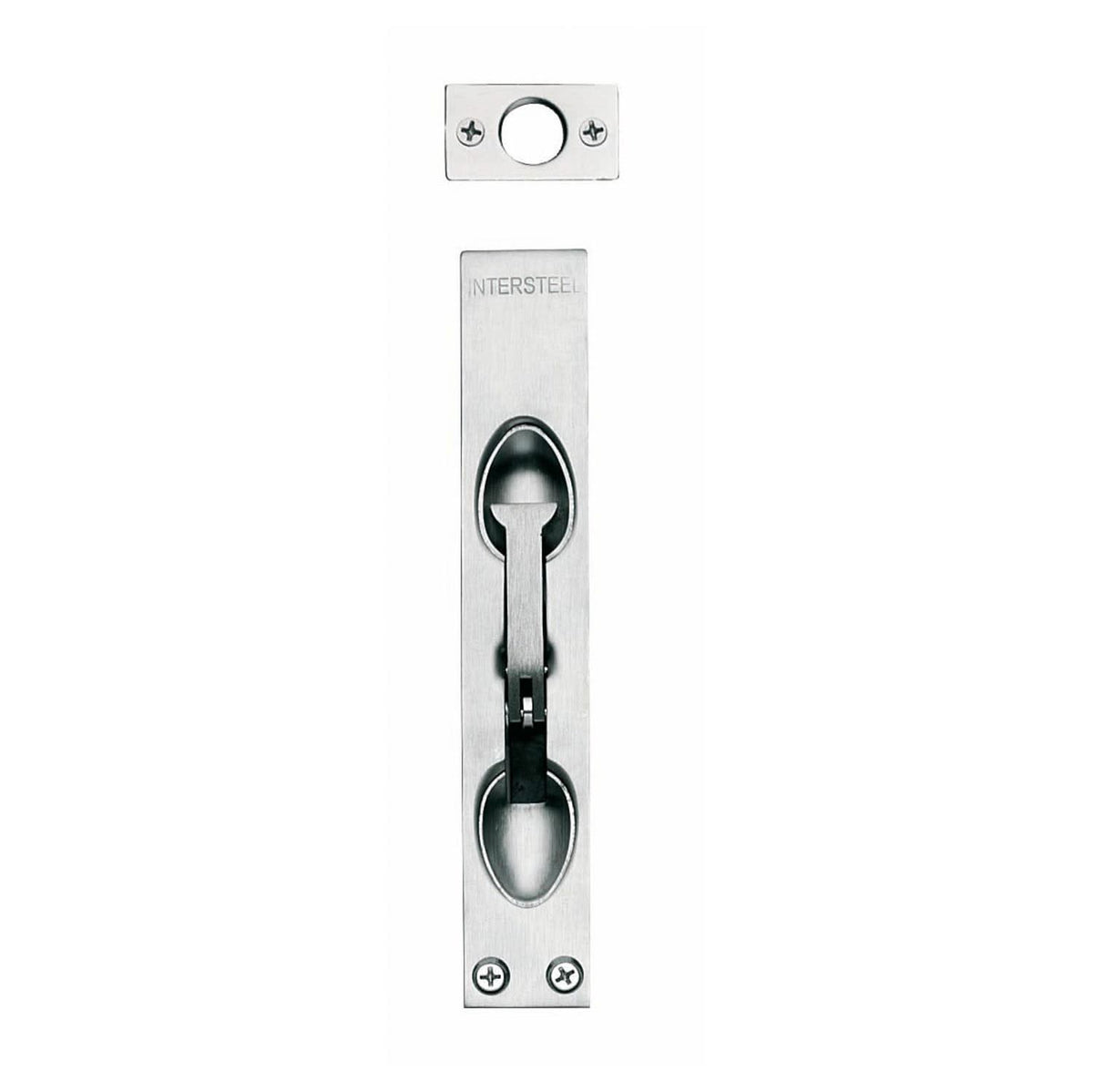 Intersteel kantschuif 150mm RVS geborsteld – vooraanzicht