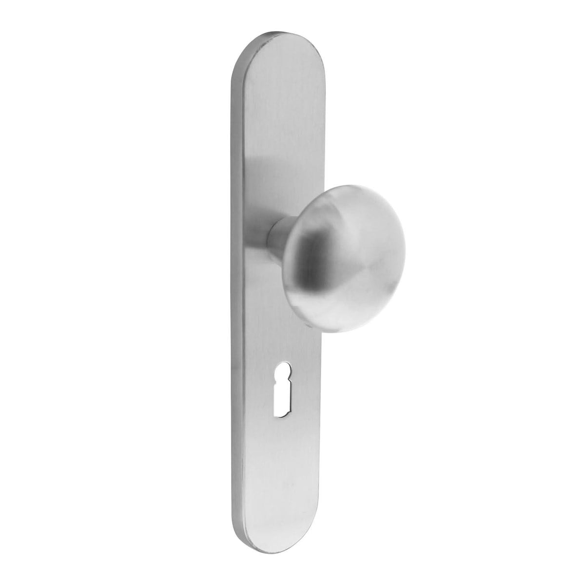 Intersteel knop paddenstoel op schild met nok RVS geborsteld – gemonteerd