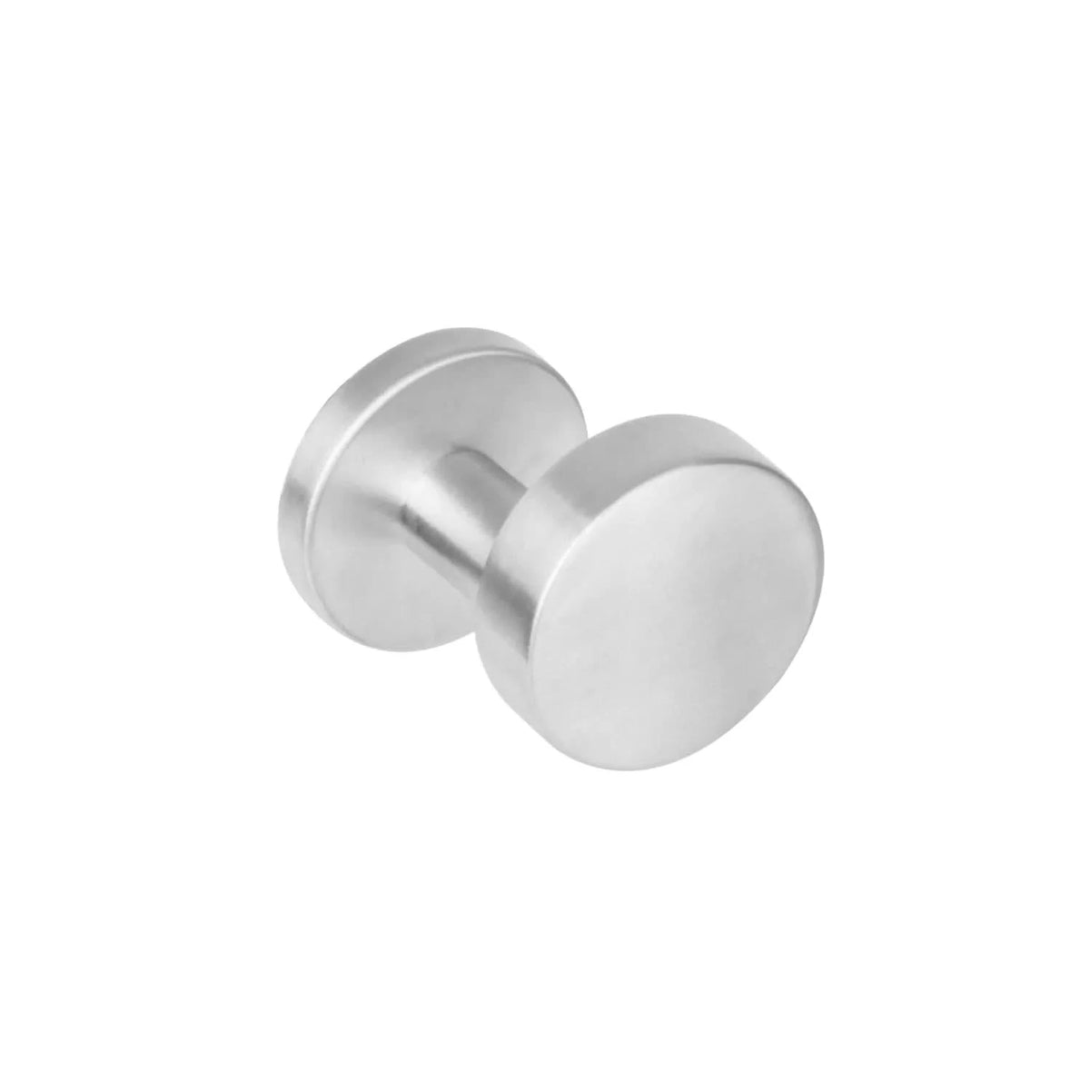 Intersteel knop op rond RVS geborsteld – vooraanzicht