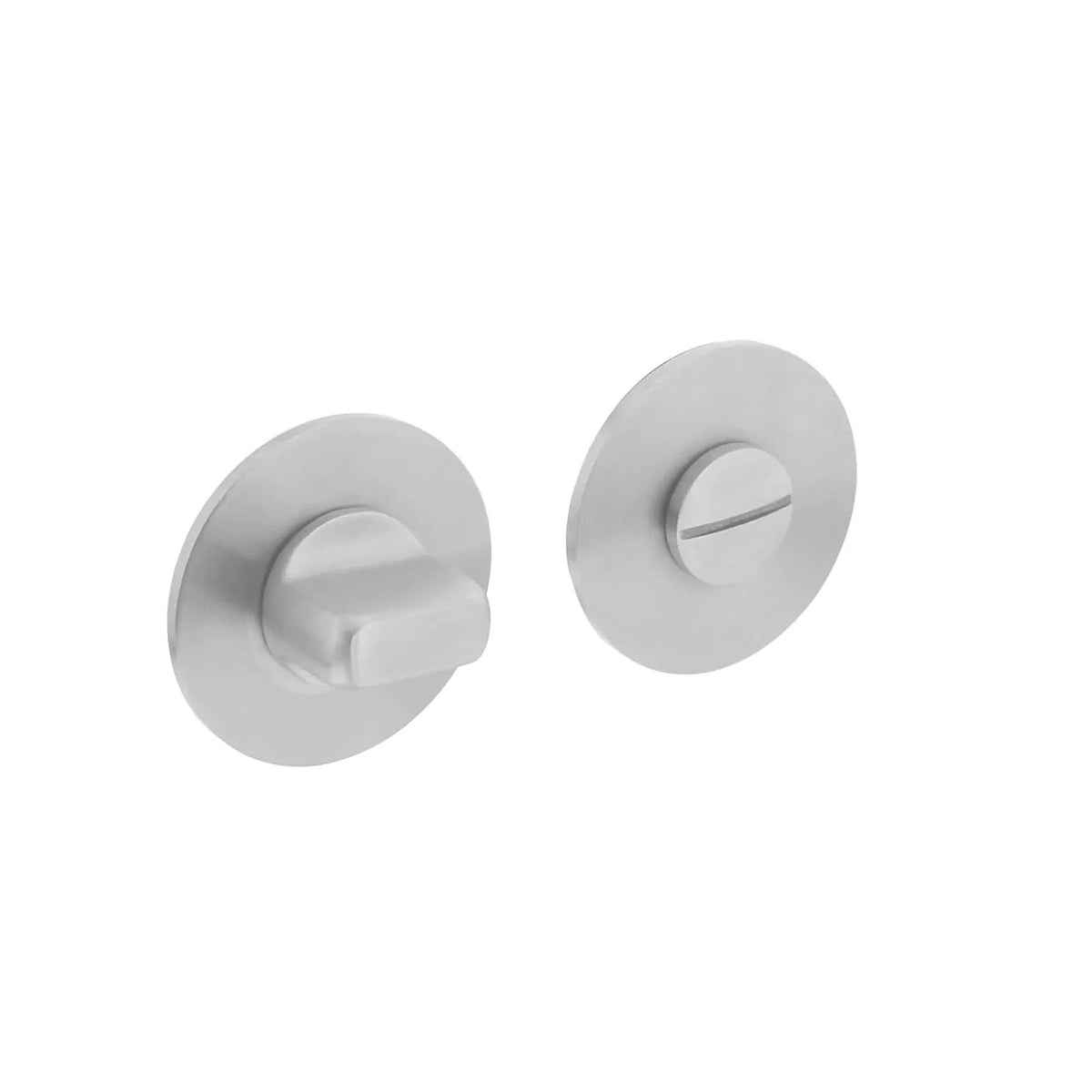 Intersteel magneetrozet rond met WC-/badkamersluiting RVS geborsteld vooraanzicht