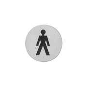 Intersteel pictogram herentoilet rvs geborsteld – vooraanzicht