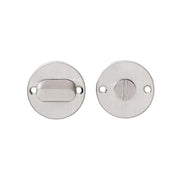 Intersteel rozet toilet-/badkamersluiting 8 mm stift RVS geborsteld – vooraanzicht