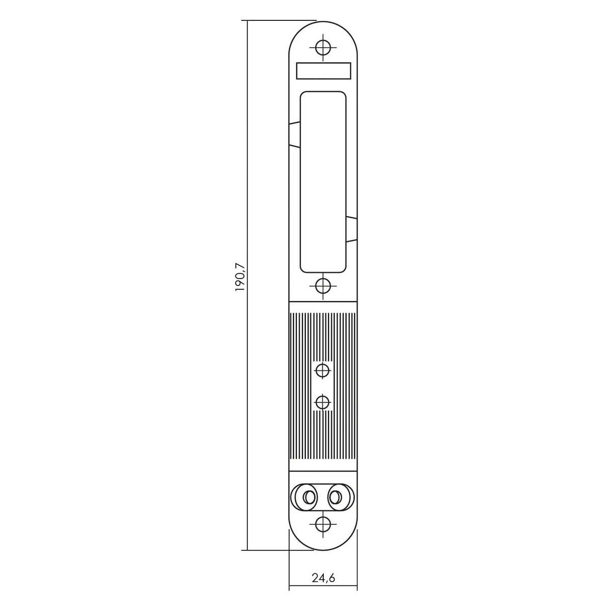 Intersteel verstelbare sluitkom verzinkt detail